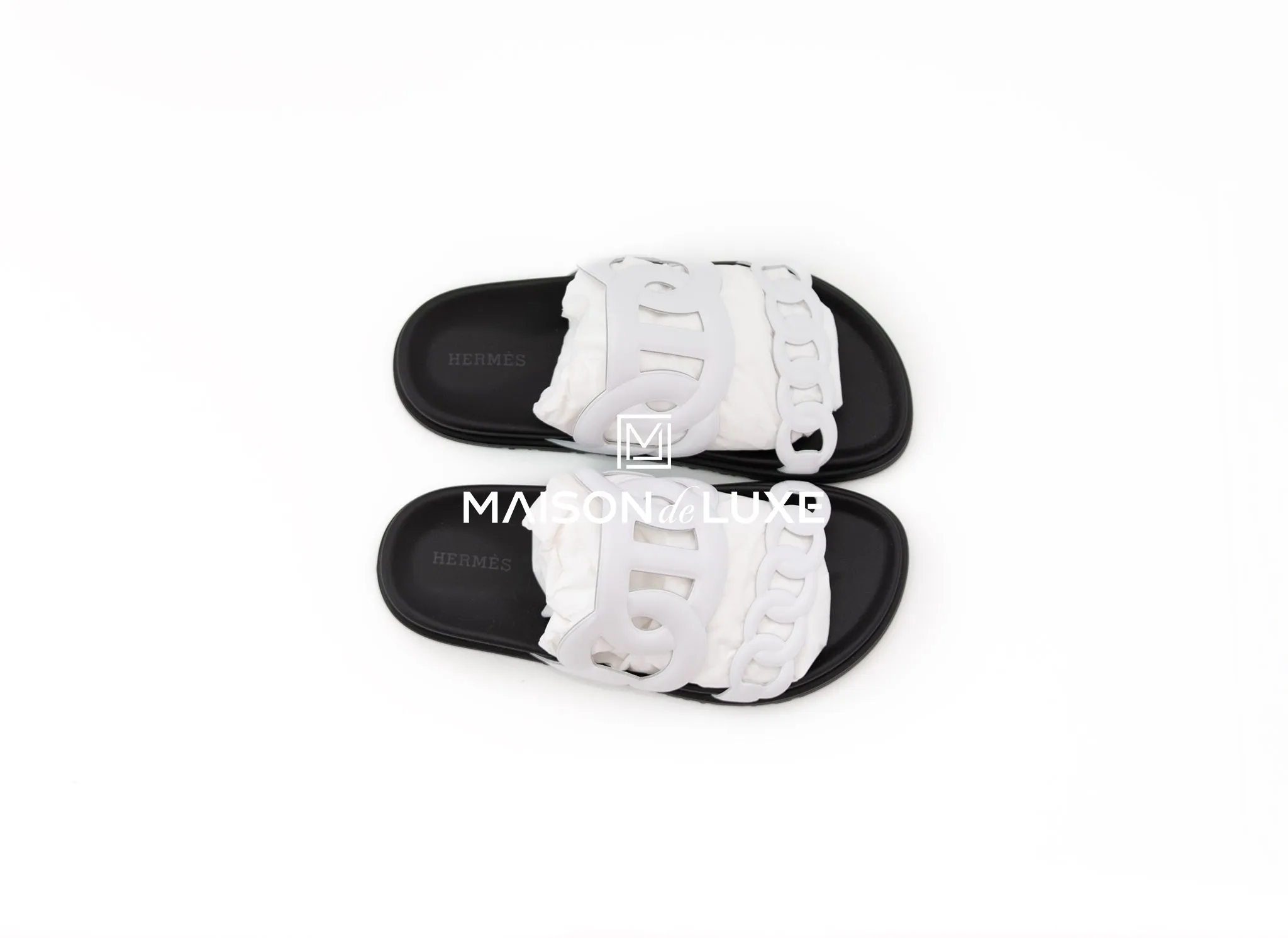Hermes Women's White Extra Sandal 36