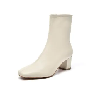 High Heel Boots Women Genuine Leather