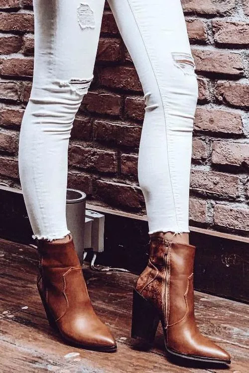 High Heel Pointed Toe Boots