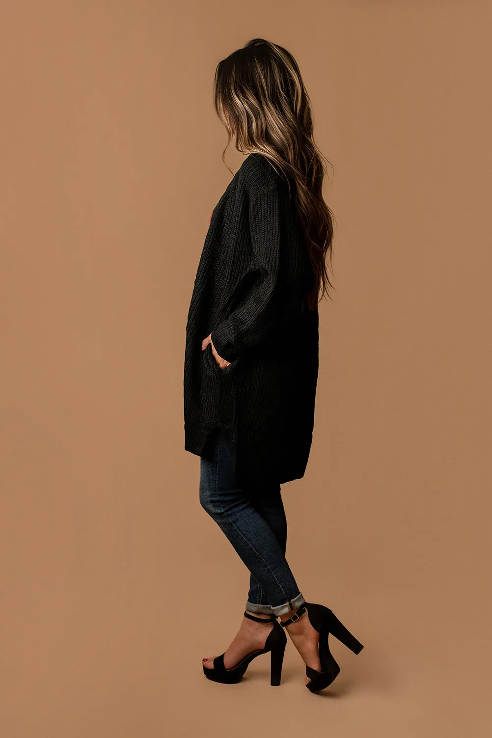 How Are You Knit Cardigan (Black)