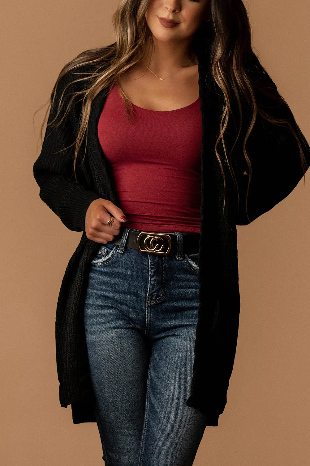 How Are You Knit Cardigan (Black)