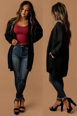 How Are You Knit Cardigan (Black)