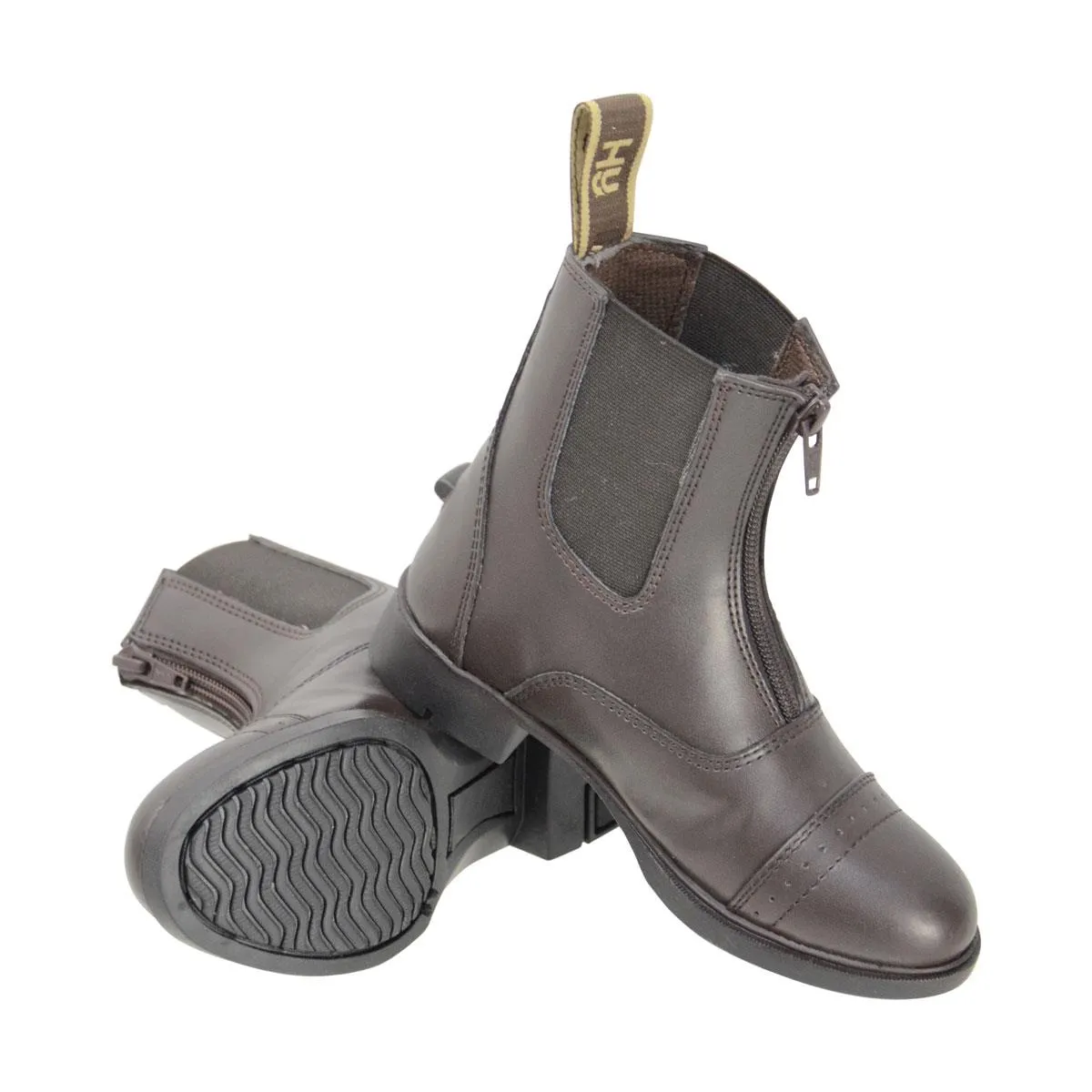 HyLAND York Synthetic Zip Jodhpur Boots