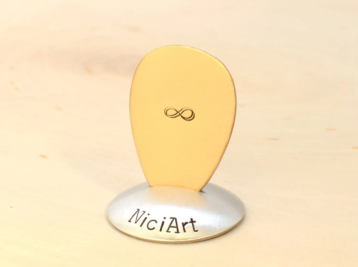 Infinity on Jazz Style Teardrop Guitar Pick in Bronze