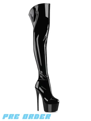 JUBILANT-3006 - BLACK STRETCH PATENT ✰ PRE ORDER ✰