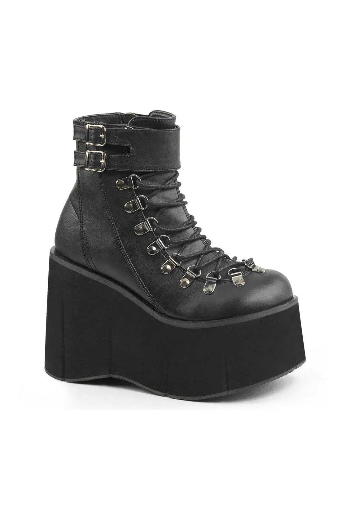 KERA-21 Ankle Boot | Black Faux Leather