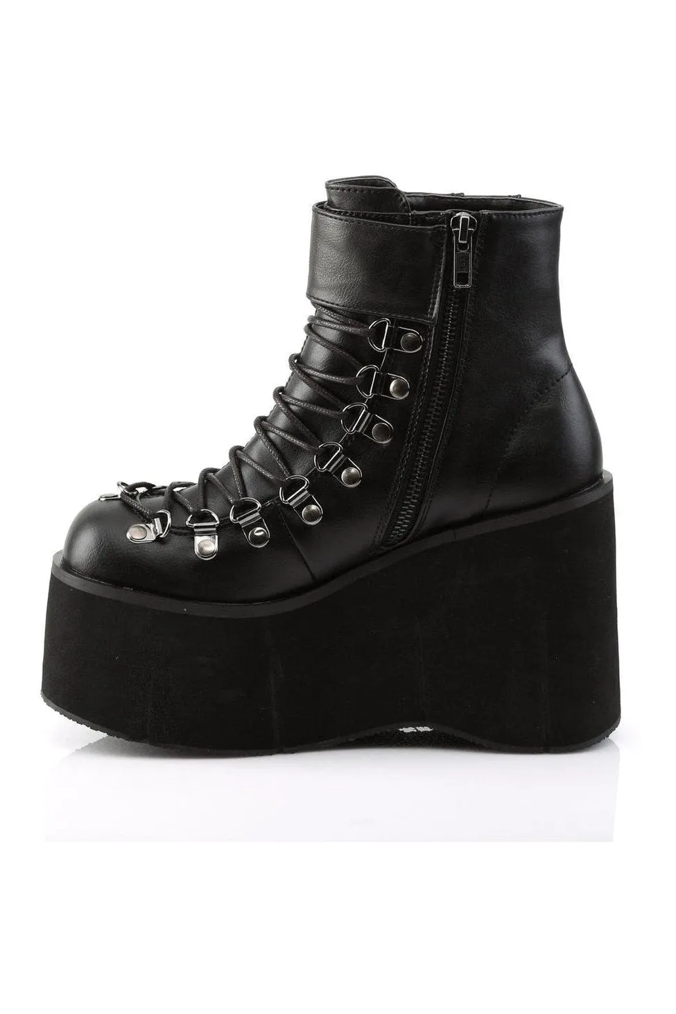 KERA-21 Ankle Boot | Black Faux Leather