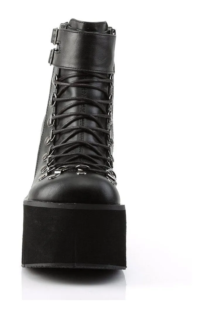 KERA-21 Ankle Boot | Black Faux Leather