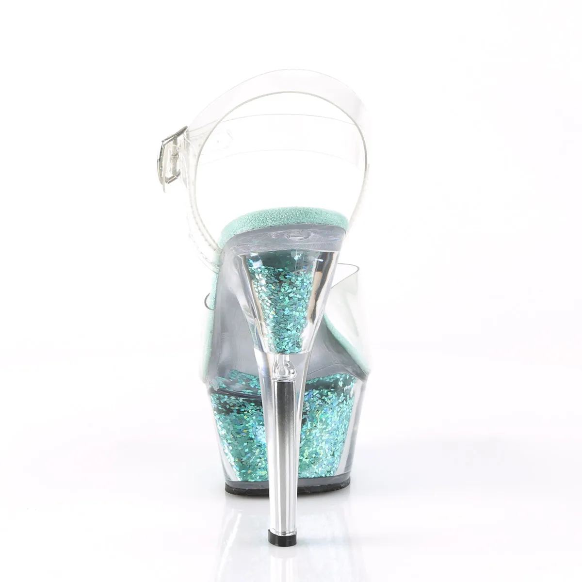 KISS-208GF  Clear / Turquoise Multi Glitter