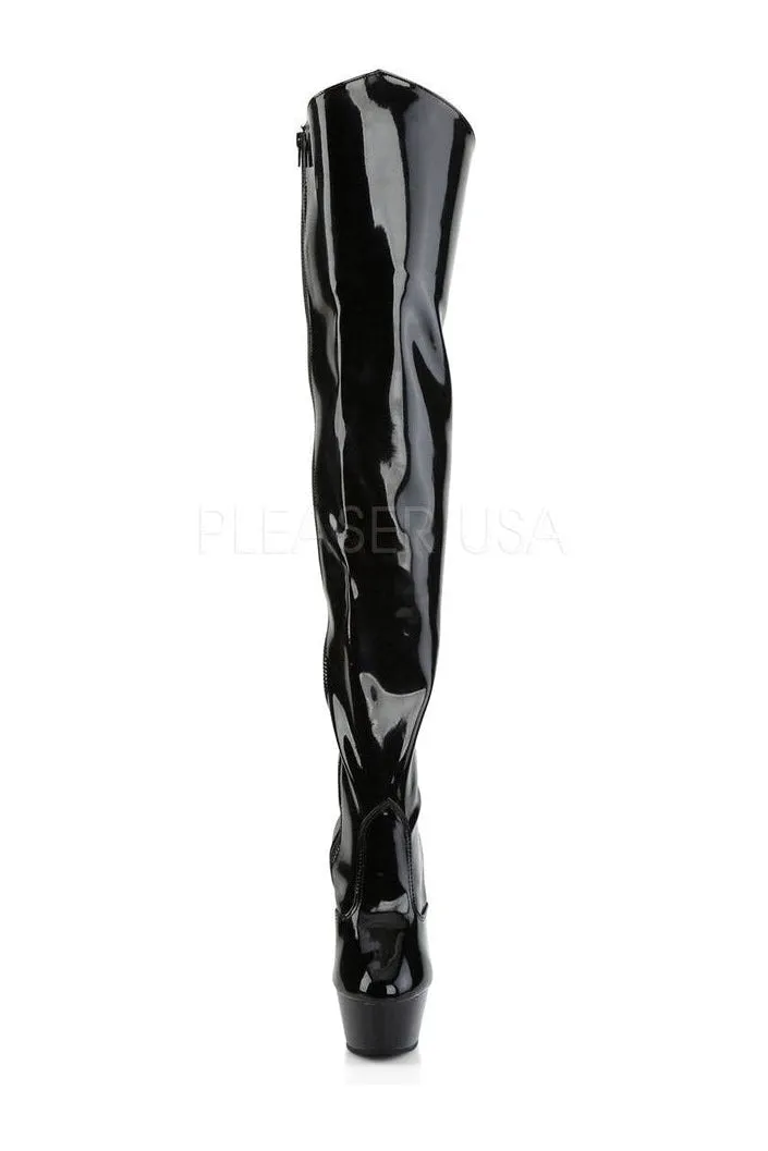 KISS-3010 Platform Boot  | Black Patent