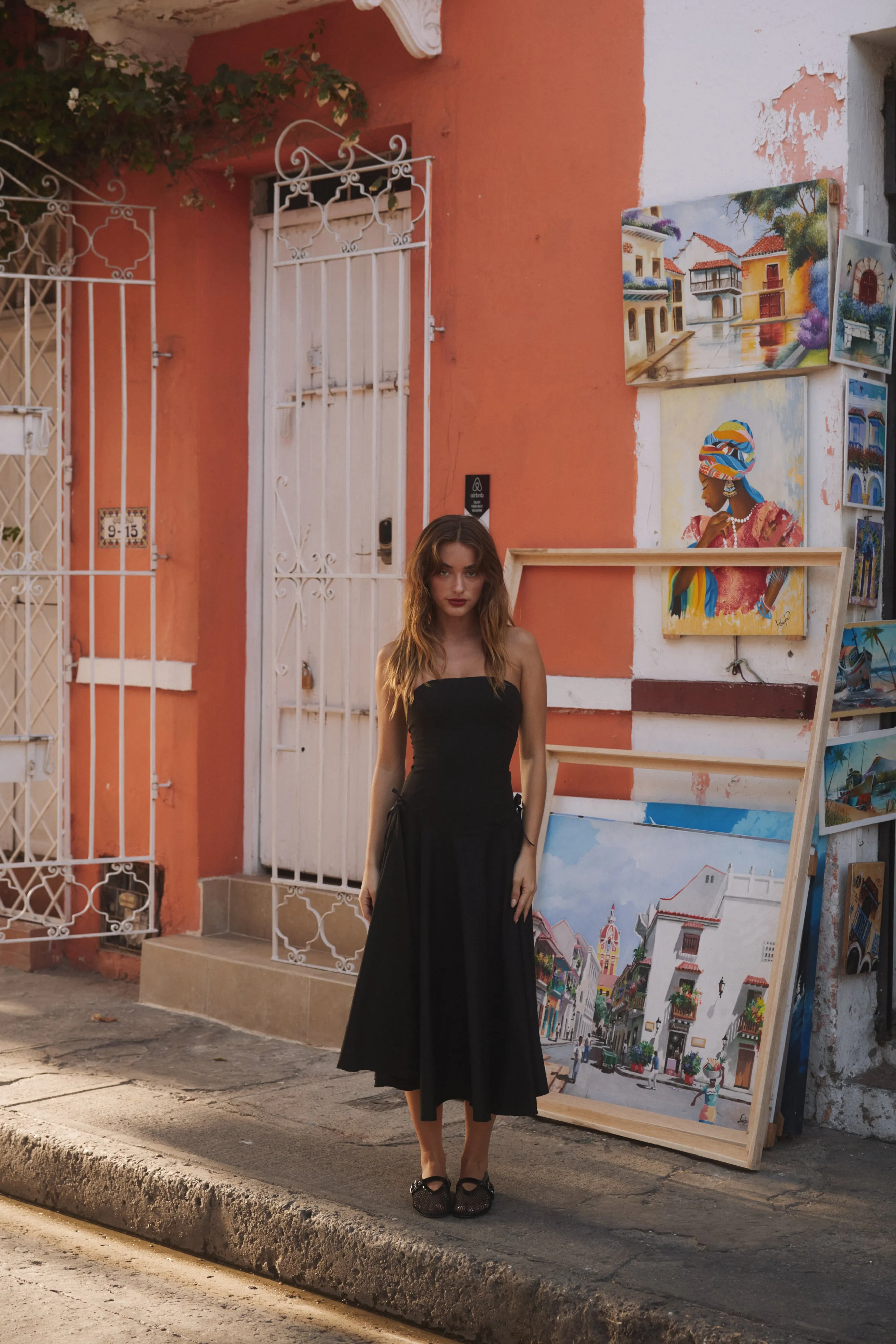 Kittie Maxi Dress in Noir