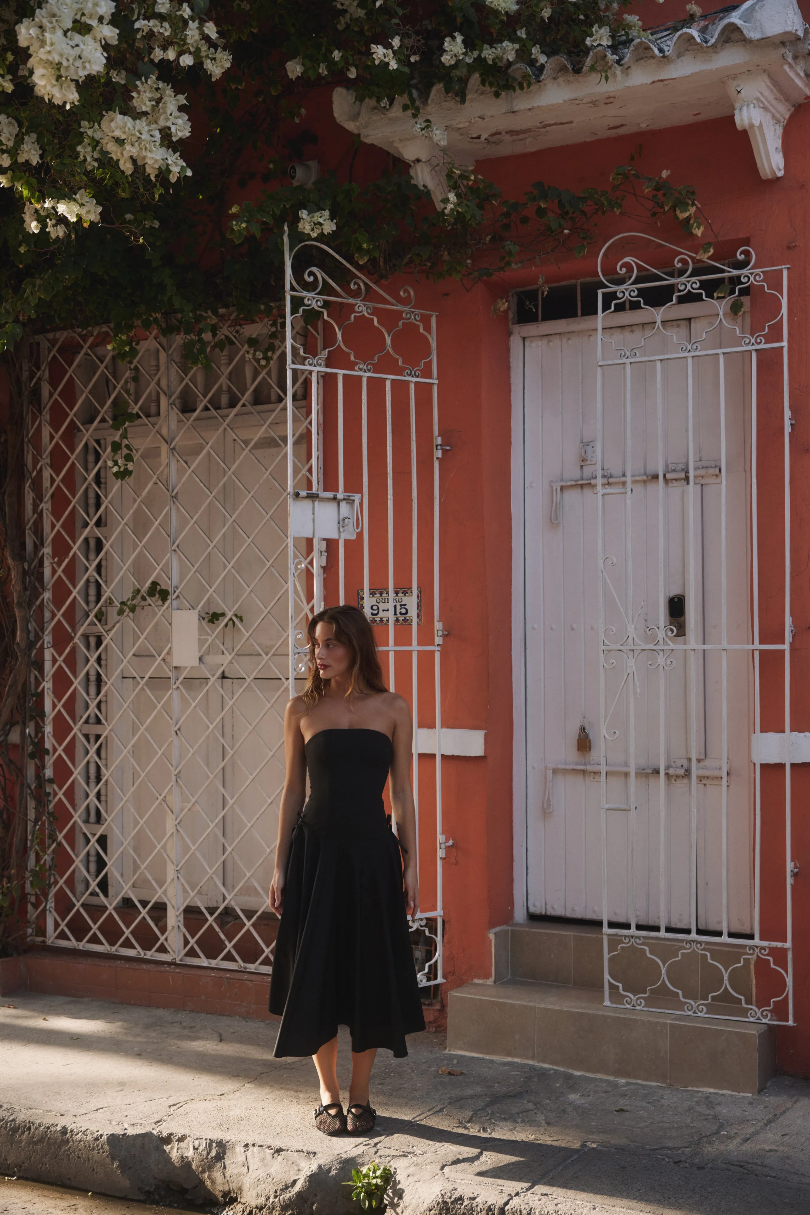 Kittie Maxi Dress in Noir
