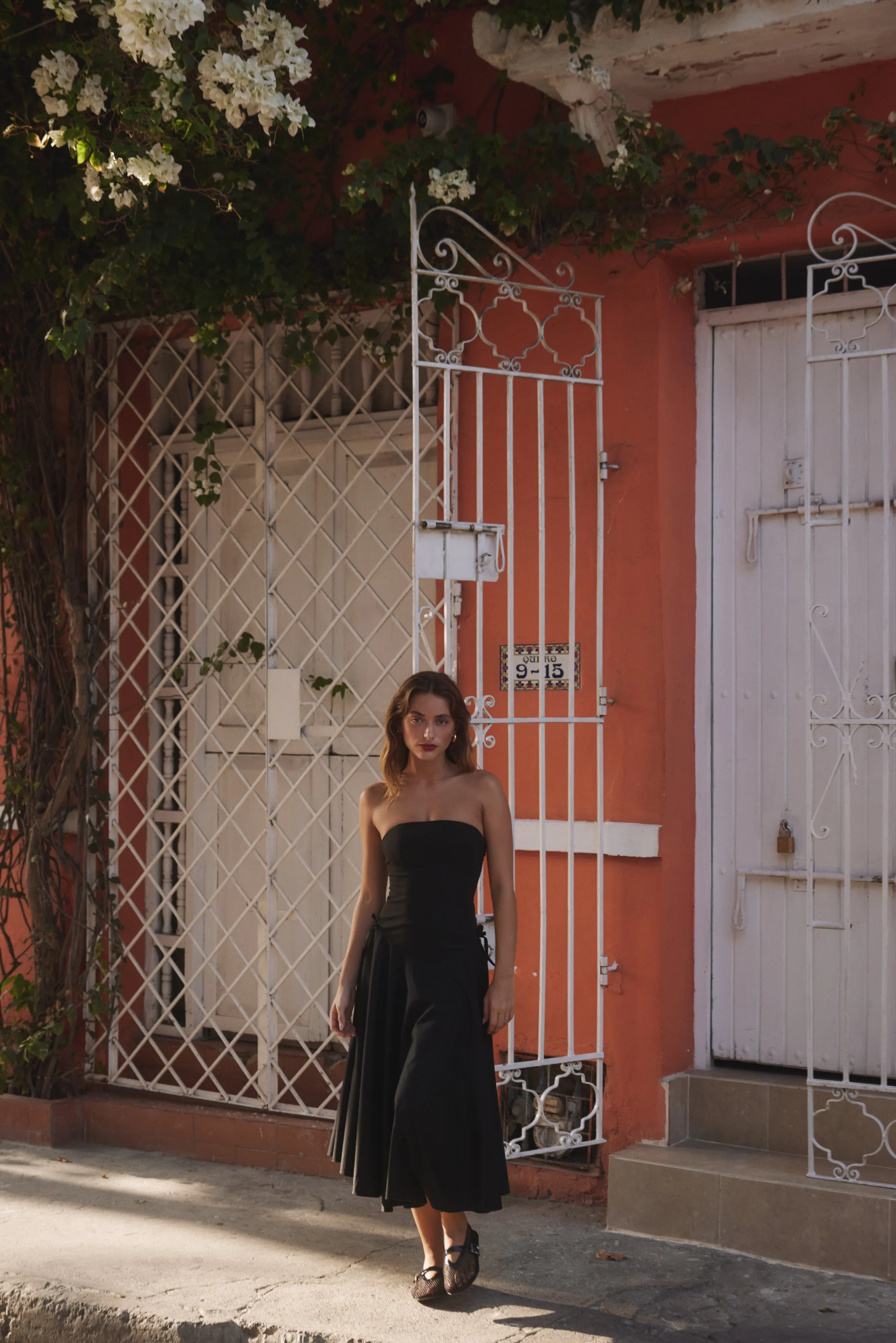 Kittie Maxi Dress in Noir