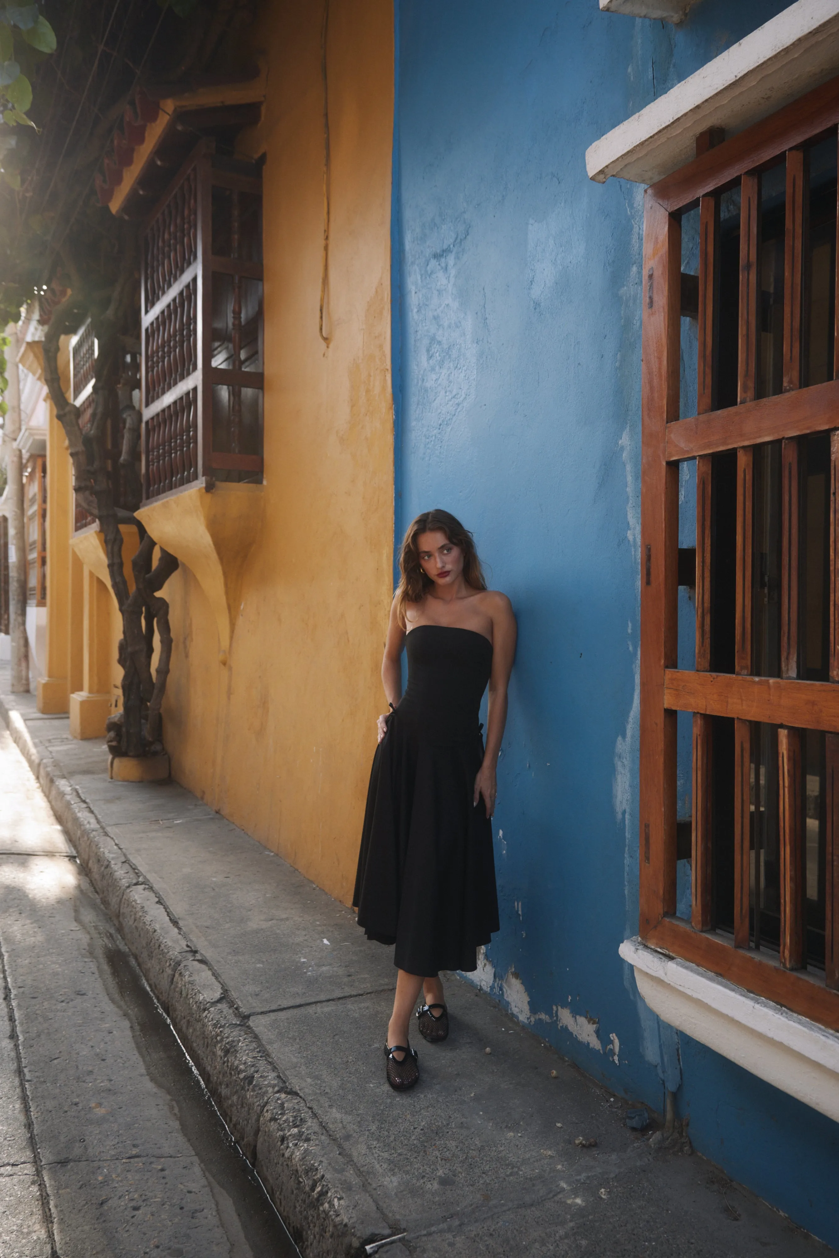 Kittie Maxi Dress in Noir