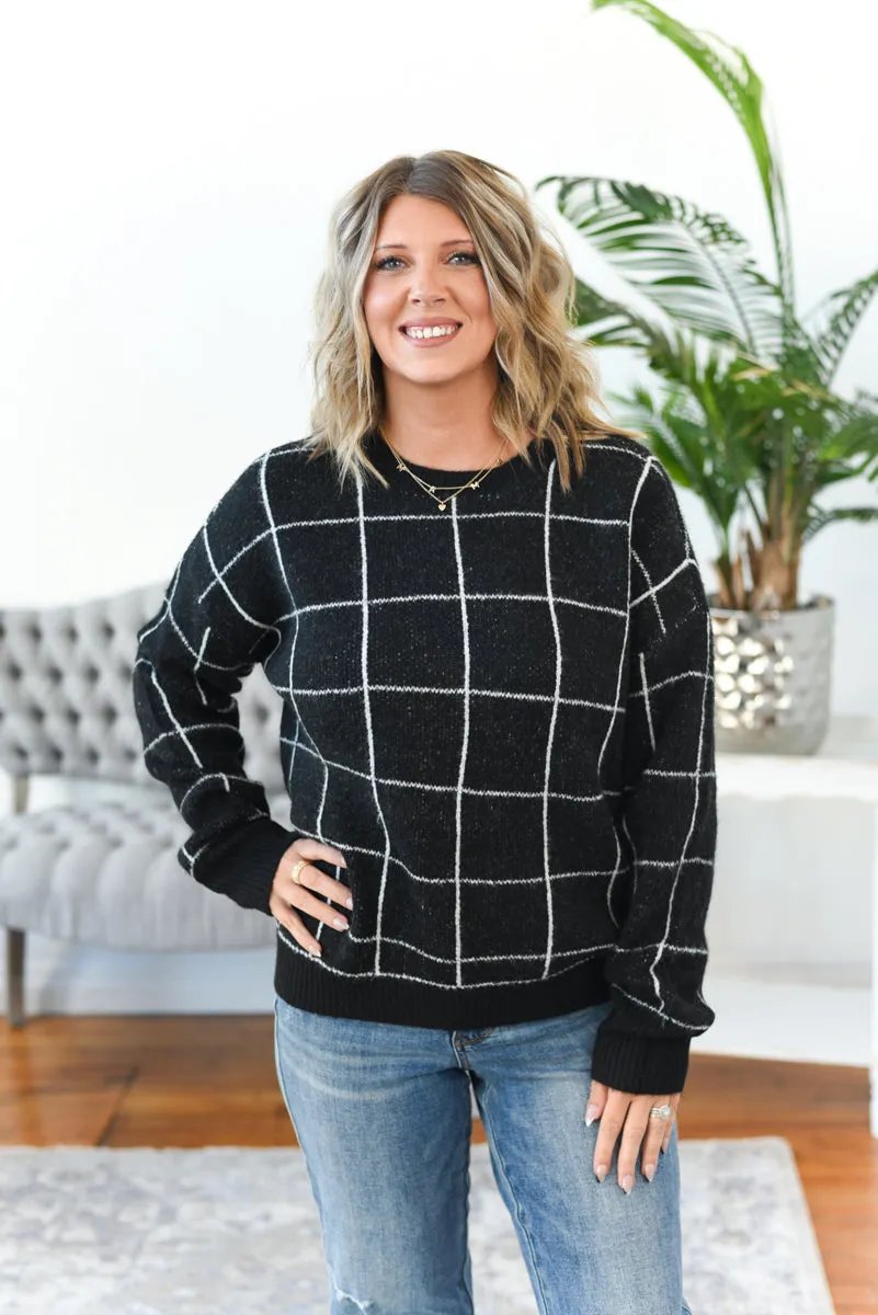 Kristin Plaid Sweater