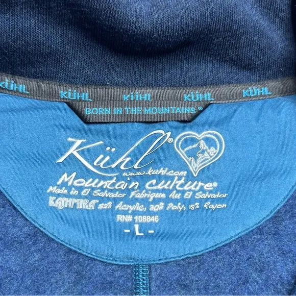Kuhl Istria Full-Zip Blue Fleece Jacket Womens Large NWT
