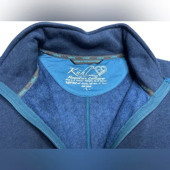 Kuhl Istria Full-Zip Blue Fleece Jacket Womens Large NWT