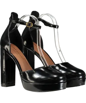 Kurt Geiger Black Shoreditch Platform-heel Leather Courts UK 8 EU 41 👠