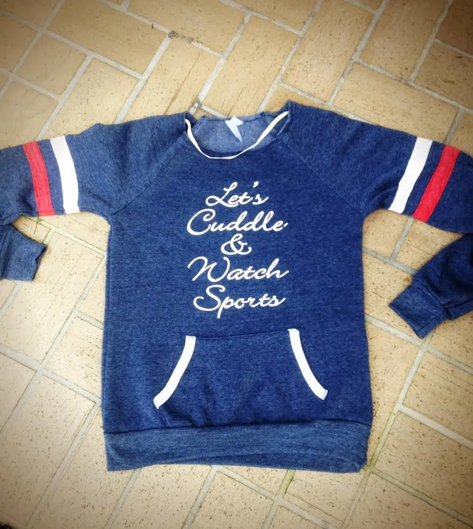 Let's Cuddle and Watch Sports Navy