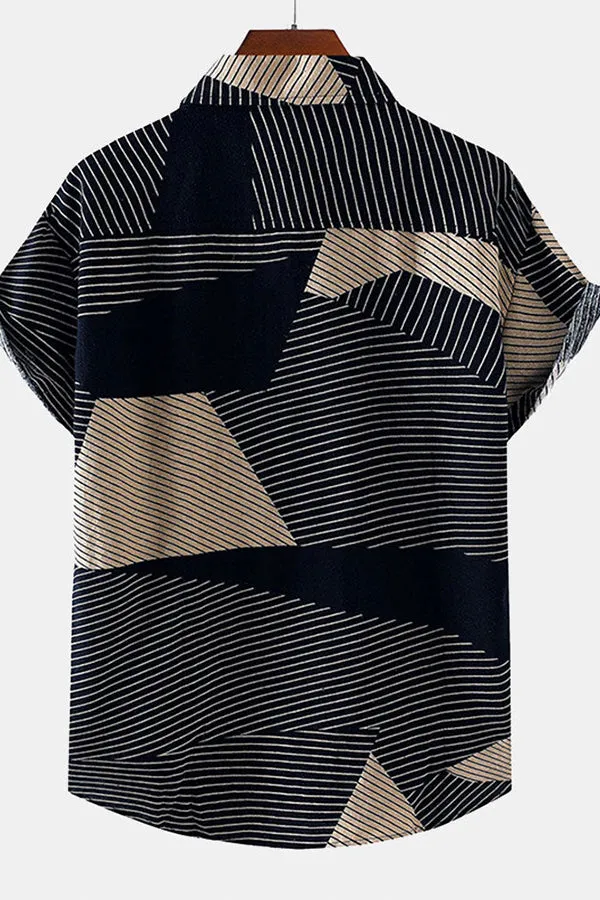 Line Geometry Print Shirt