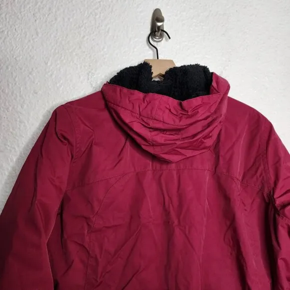 L.L. Bean Winter Warmer Jacket Fleece Lined in Dark Magenta Women's Size 1X