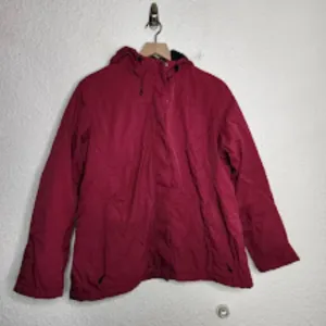 L.L. Bean Winter Warmer Jacket Fleece Lined in Dark Magenta Women's Size 1X