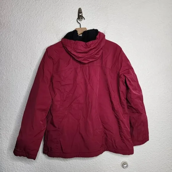 L.L. Bean Winter Warmer Jacket Fleece Lined in Dark Magenta Women's Size 1X