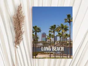 Long Beach Retro Wall Art, California, USA