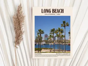 Long Beach Vintage Wall Art, California, USA