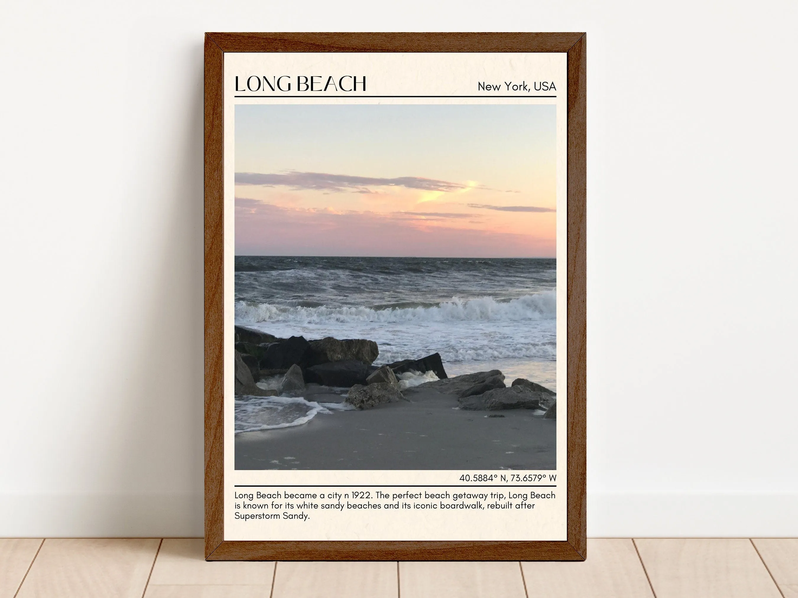 Long Beach Wall Canvas, USA