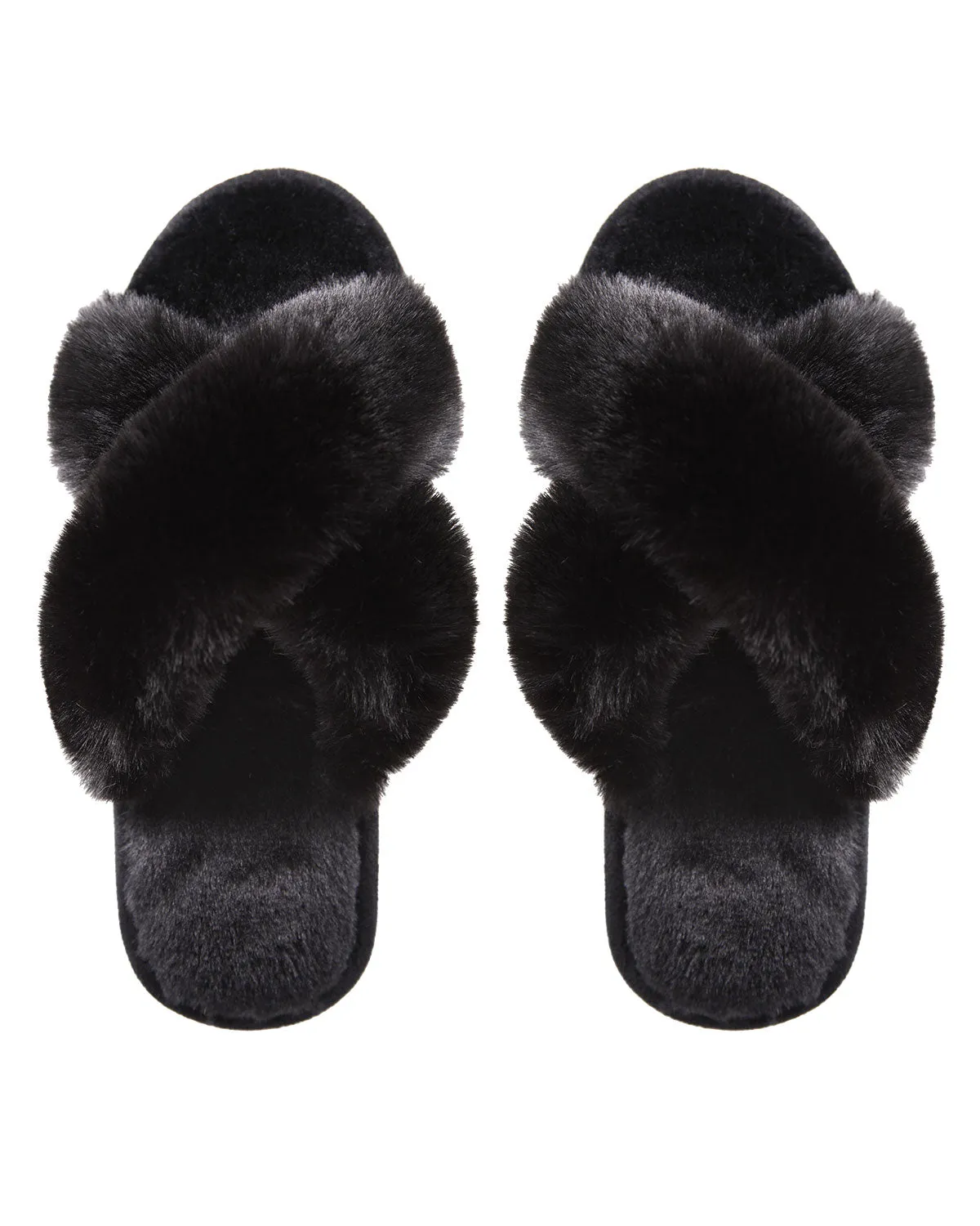 Luxe Fur Plush Slippers