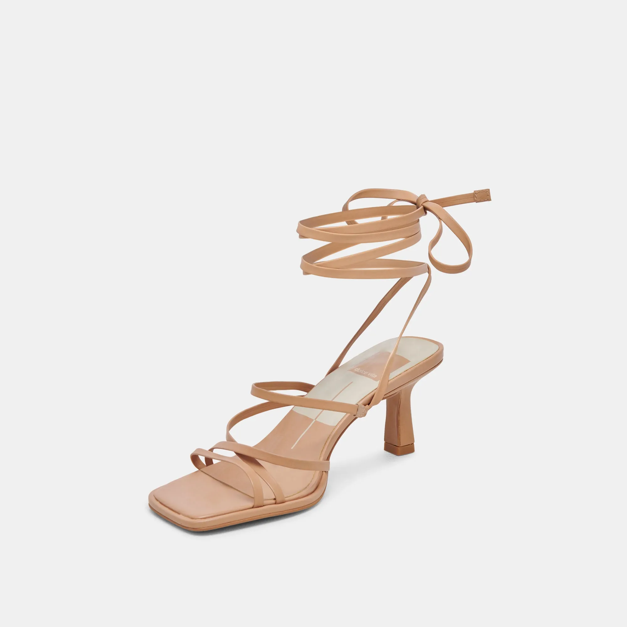 MALABO HEELS LIGHT TAN LEATHER
