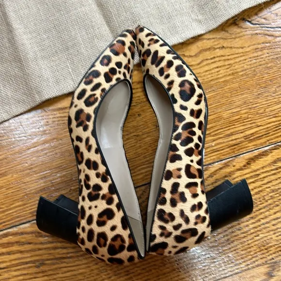 Marc Fisher calf hair leopard print heels.  Great condition. Size 6 1/2.