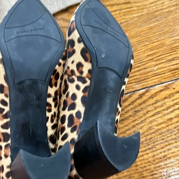 Marc Fisher calf hair leopard print heels.  Great condition. Size 6 1/2.