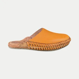 Men's Soft Solid City Slide in Turmeric