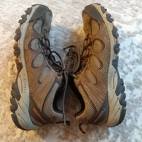 Merrell Air Cushion Hiking Shoes Brown 8.5