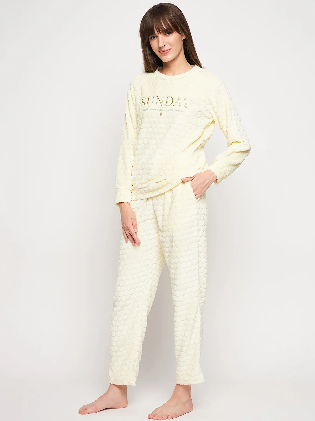 mSECRET Yellow Round Neck Nightsuit