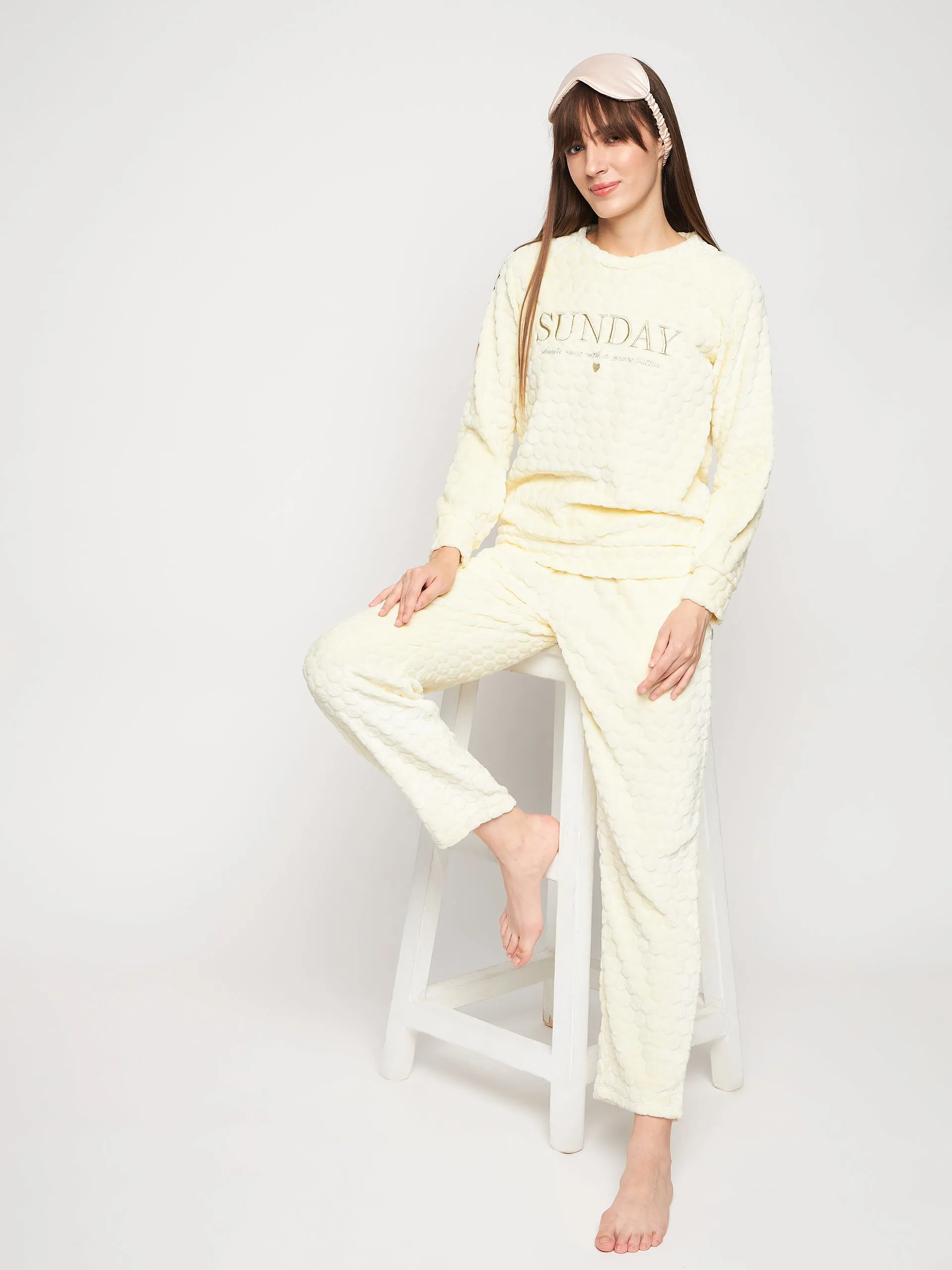 mSECRET Yellow Round Neck Nightsuit
