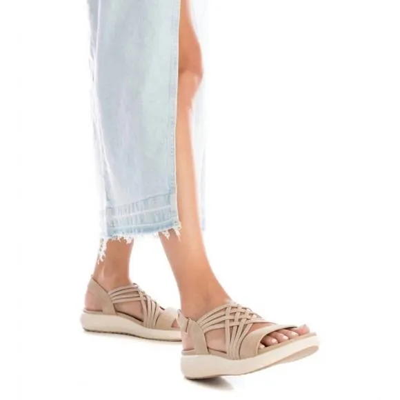 NEW XTI women's wedge sandals in beige