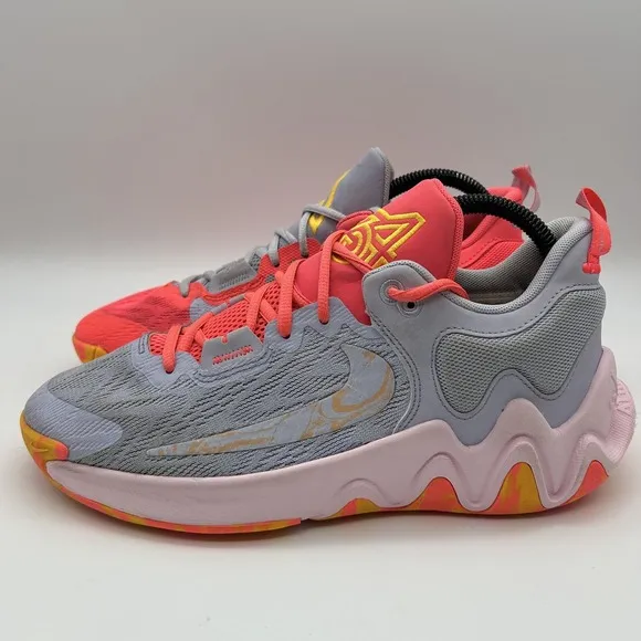 Nike Shoes Youth Size 7 Giannis Immortality 2 Bright Crimson Gray DQ1943-600