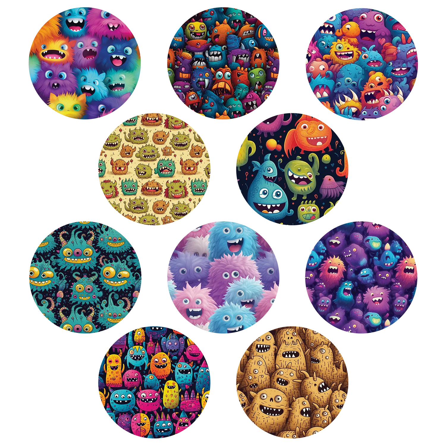 Omnipod Monsters Mix Design Patches