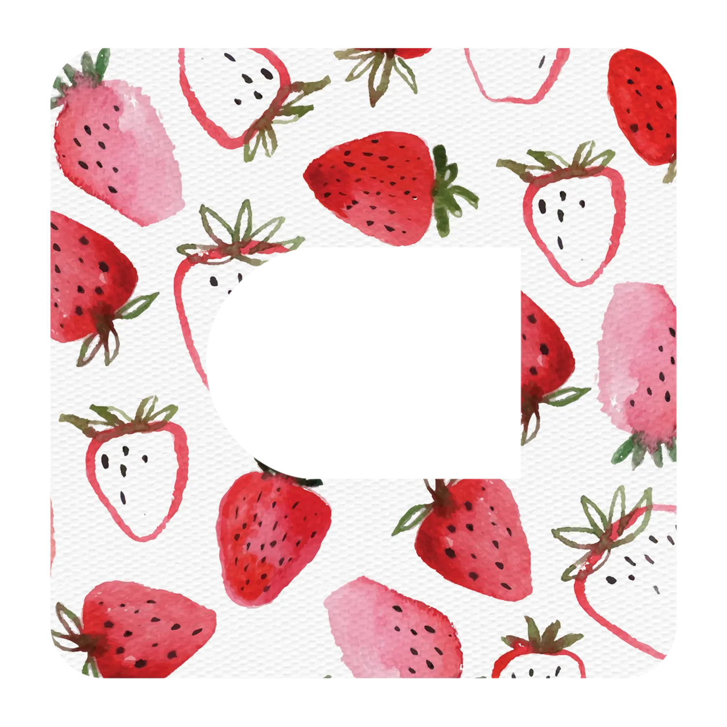 Omnipod Strawberries Design Patches