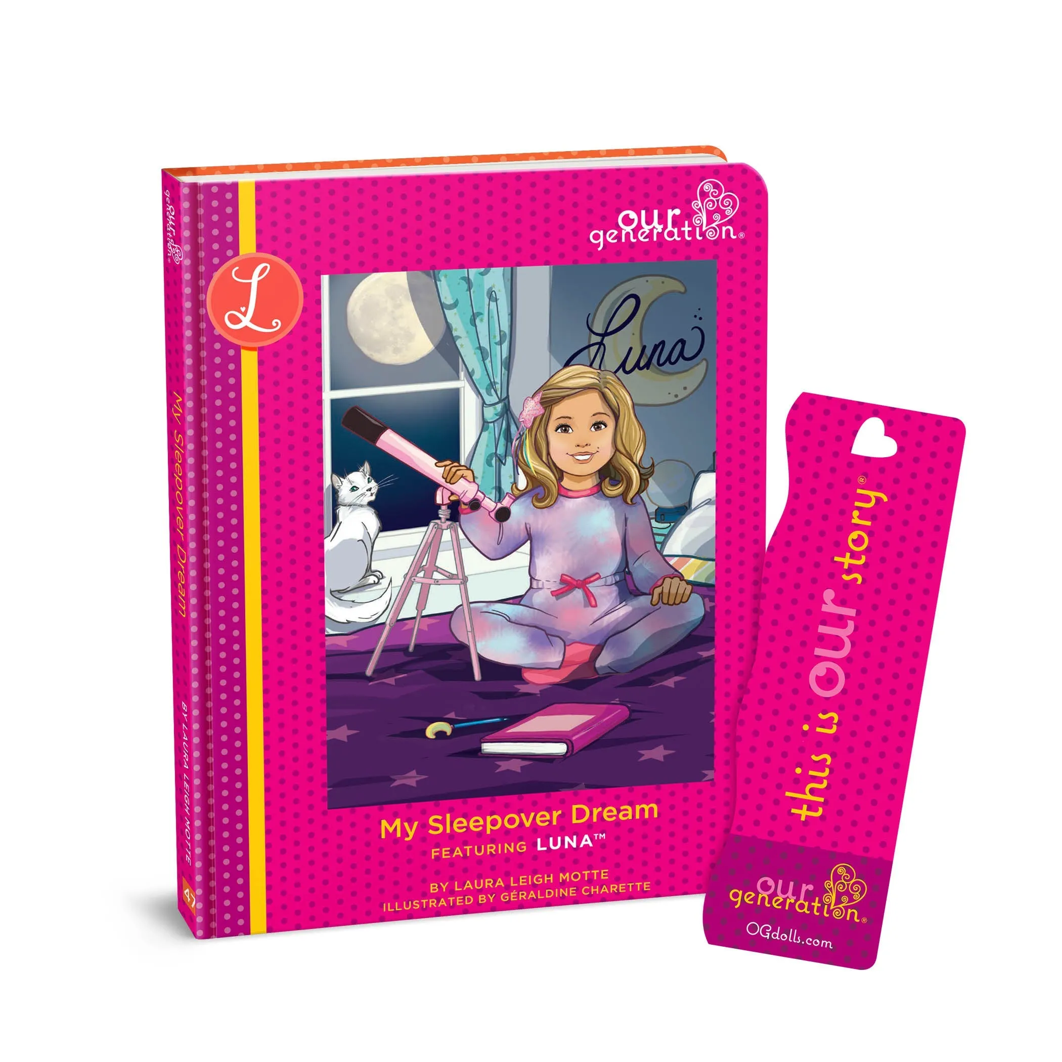 Our Generation 18" Delxue Pajama Doll with Book - Luna