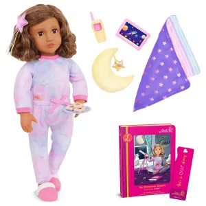 Our Generation 18" Delxue Pajama Doll with Book - Luna