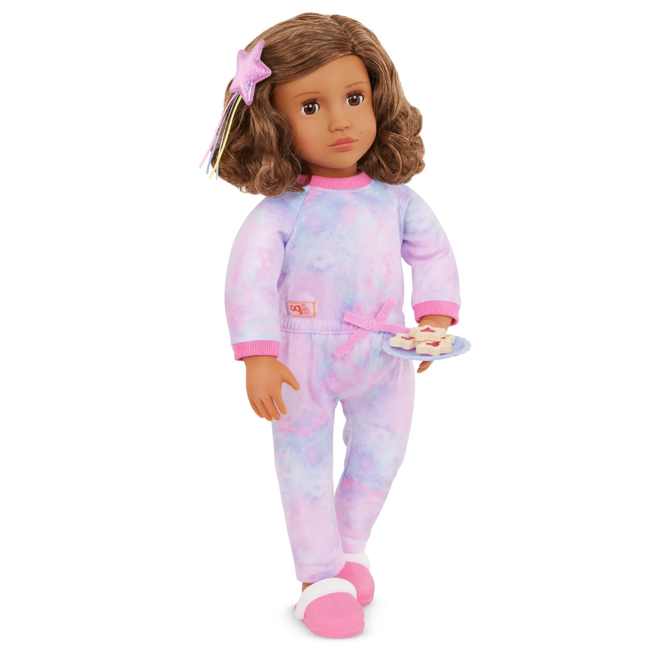 Our Generation 18" Delxue Pajama Doll with Book - Luna