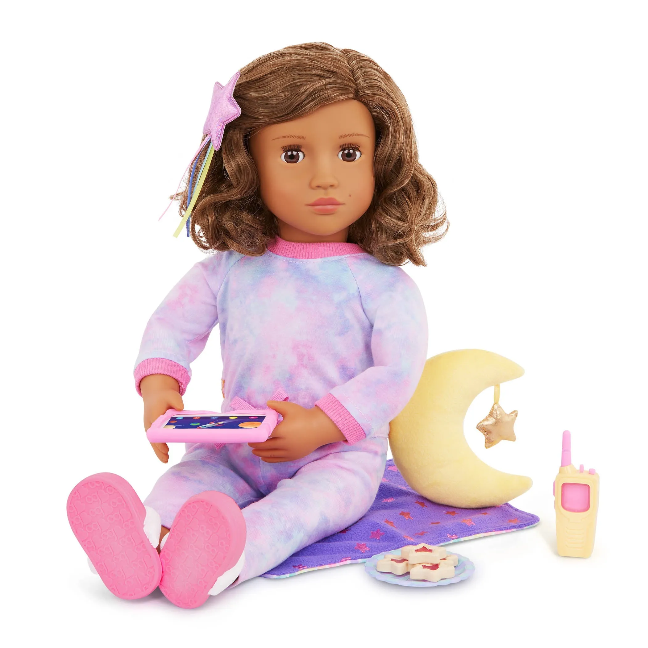 Our Generation 18" Delxue Pajama Doll with Book - Luna
