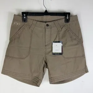 Outdoor Research Womens Wallflower Bermuda Trail Shorts Walnut Windowpane 8 New