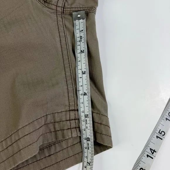 Outdoor Research Womens Wallflower Bermuda Trail Shorts Walnut Windowpane 8 New