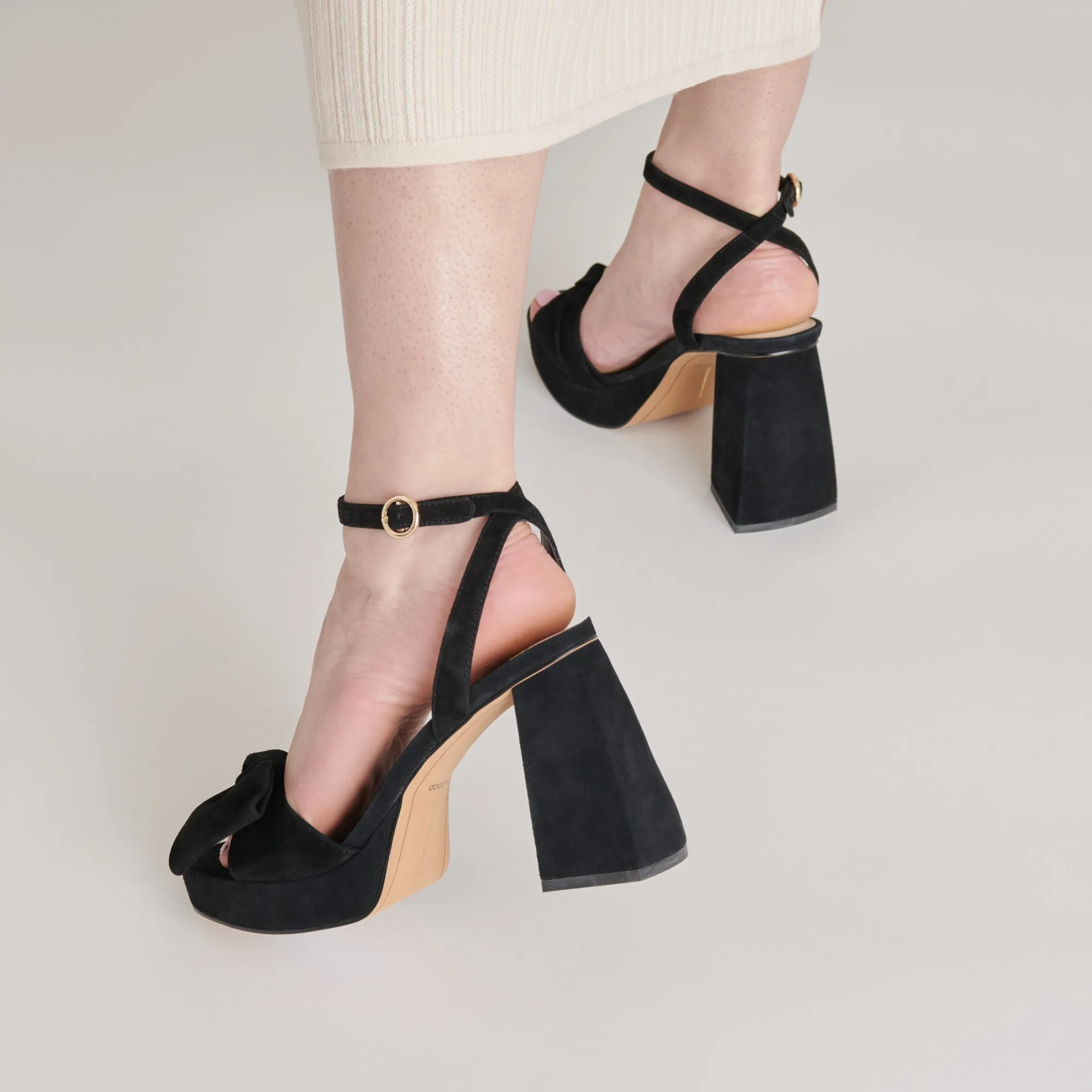 PACIE HEELS ONYX SUEDE