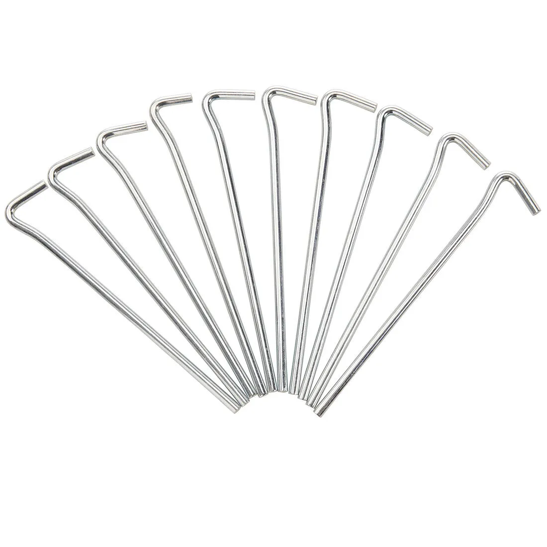Pack of 10 Steel Tent Pegs
